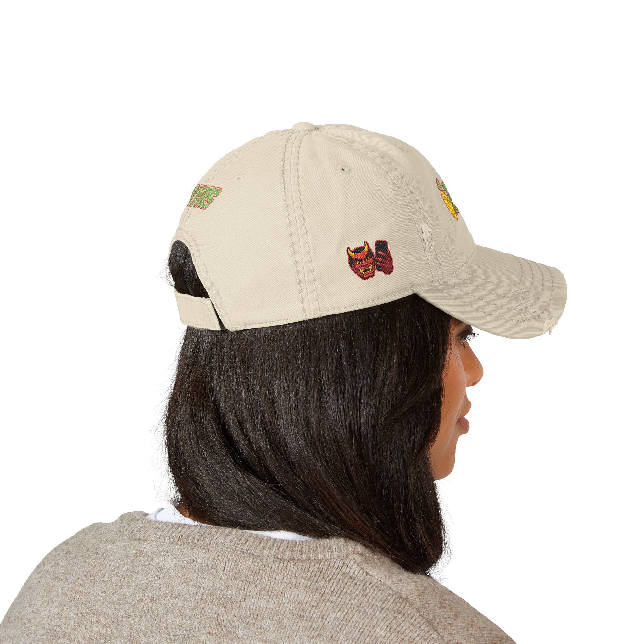 Distressed Dad Hat (Embroidery)